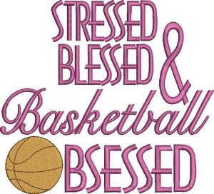 Picture of Basketball Obsessed Machine Embroidery Design