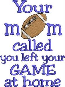 Picture of Football Sass Machine Embroidery Design