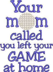 Picture of Golf Sass Machine Embroidery Design