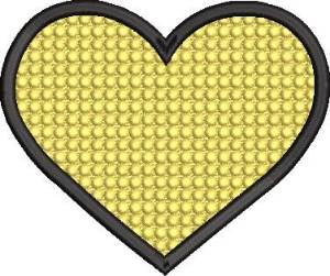 Picture of Golf Heart Machine Embroidery Design