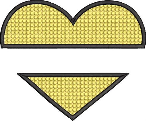 Golf Heart Name Drop Machine Embroidery Design