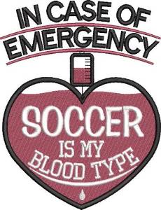 Picture of Soccer Emergency Machine Embroidery Design