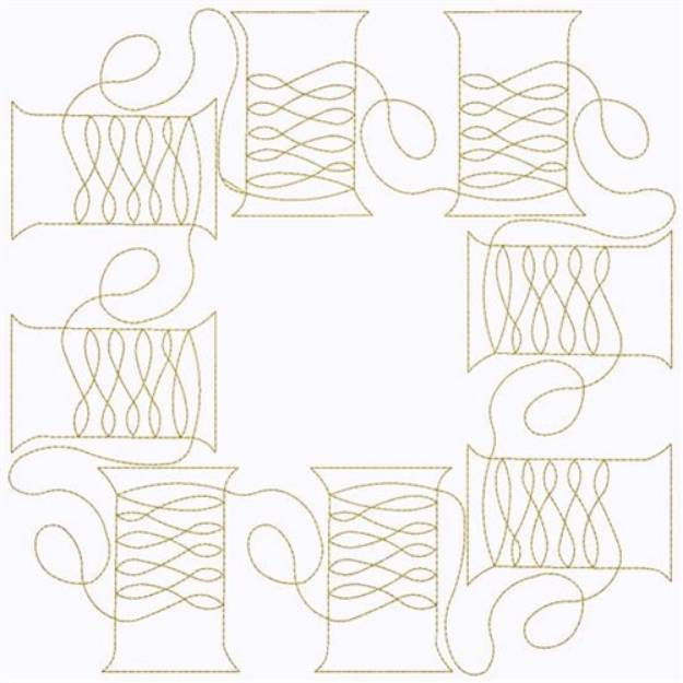 Picture of Thread Spools Machine Embroidery Design