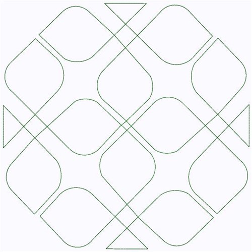 Geometric Block Machine Embroidery Design