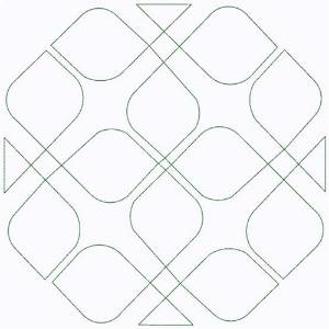Picture of Geometric Block Machine Embroidery Design