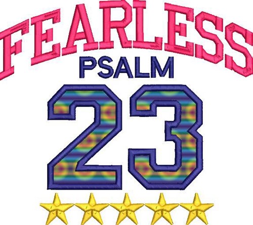 Fearless Applique Machine Embroidery Design