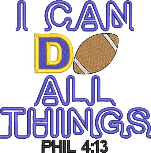 All Things Football Machine Embroidery Design