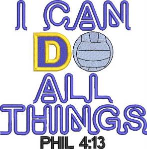 Picture of All Things Volleyball Machine Embroidery Design