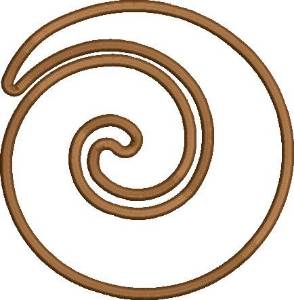 Picture of Koru Outline Machine Embroidery Design