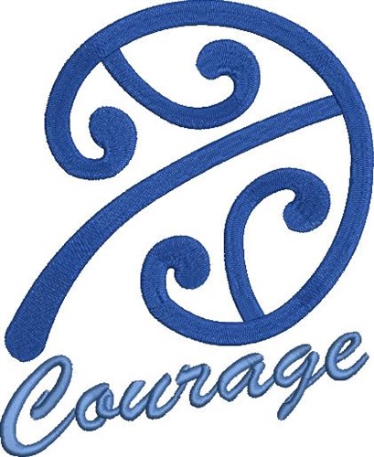 Courage Machine Embroidery Design