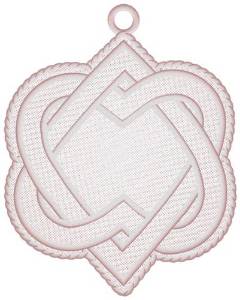 Picture of Celtic Heart Ornament Machine Embroidery Design