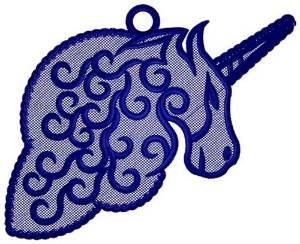 Picture of Unicorn Ornament Machine Embroidery Design