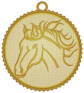 Picture of Horse Ornament Machine Embroidery Design
