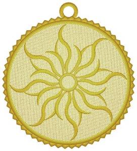 Picture of Flower Ornament Machine Embroidery Design