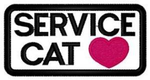 Picture of Service Cat Machine Embroidery Design