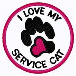 Picture of My Service Cat Machine Embroidery Design