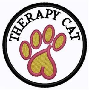 Picture of Therapy Cat Machine Embroidery Design