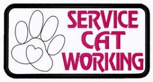 Picture of Service Cat Working Machine Embroidery Design