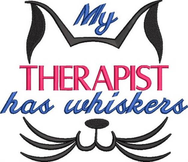 Picture of Therapist Has Whiskers Machine Embroidery Design