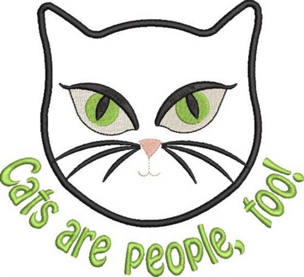 Picture of Cats Are People Machine Embroidery Design