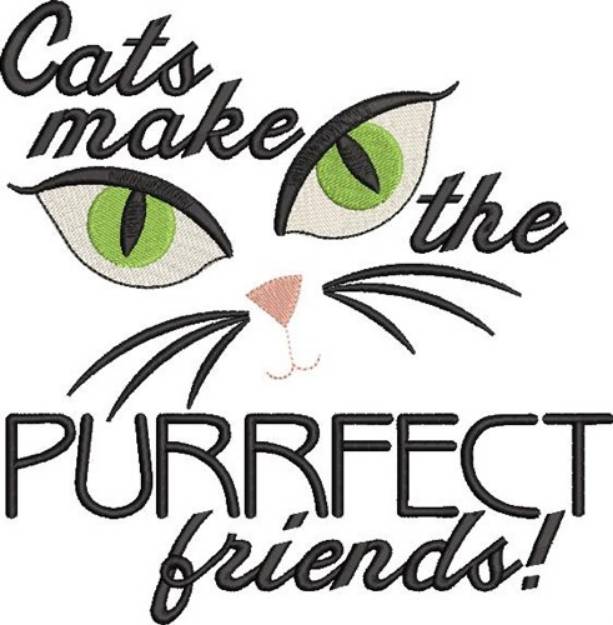 Picture of Purrfect Friends Machine Embroidery Design