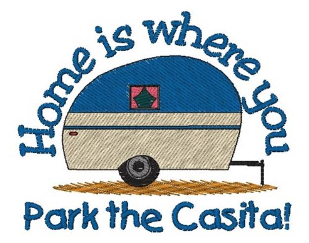 Picture of Park The Casita Machine Embroidery Design