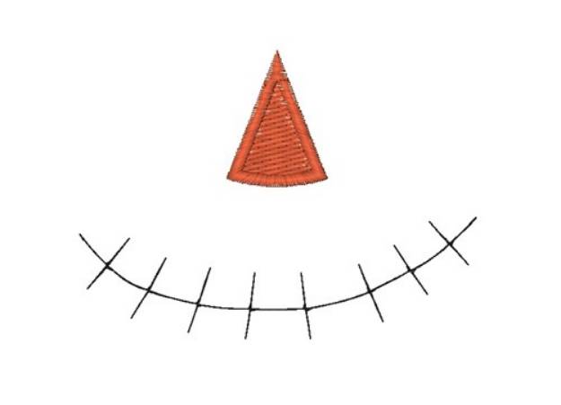 Picture of Scarecrow Mouth Face Mask Machine Embroidery Design