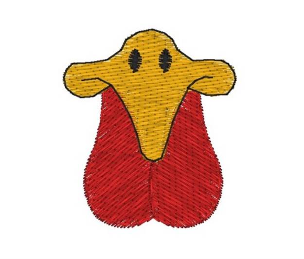 Picture of Rooster Beak Face Mask Machine Embroidery Design