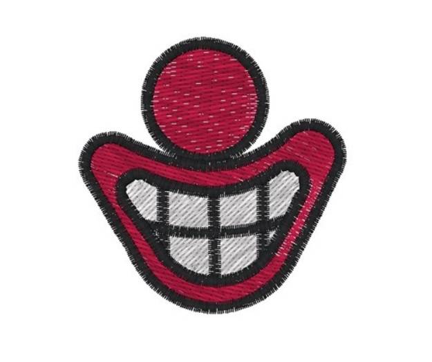 Picture of Clown Smile Face Mask Machine Embroidery Design