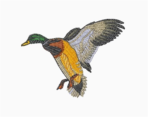Male Duck Machine Embroidery Design