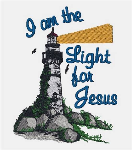 Picture of I am the light for Jesus Machine Embroidery Design