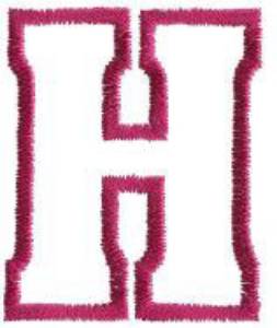 Picture of Chub H Machine Embroidery Design