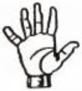Picture of Sign Language 5 Machine Embroidery Design