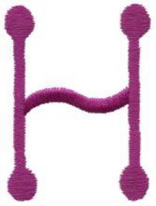 Picture of Stick H Machine Embroidery Design