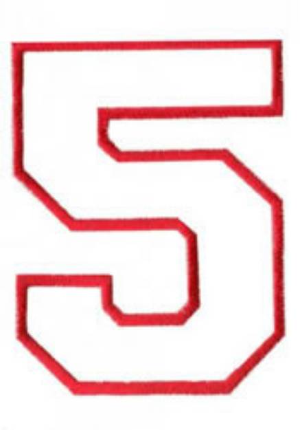 Picture of Athletic 5 Machine Embroidery Design