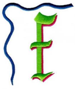 Picture of Monogram f Machine Embroidery Design