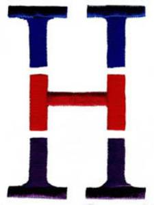 Picture of Triple Deck H Machine Embroidery Design