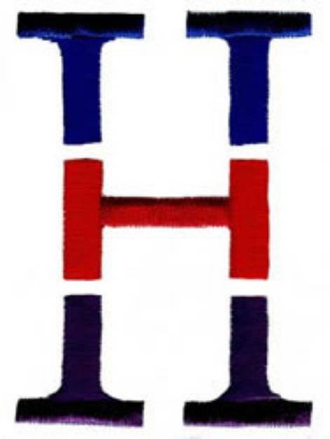 Picture of Triple Deck H Machine Embroidery Design