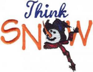 Picture of Think Snow Machine Embroidery Design
