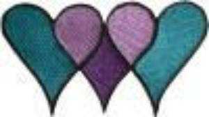Picture of Triple hearts Machine Embroidery Design