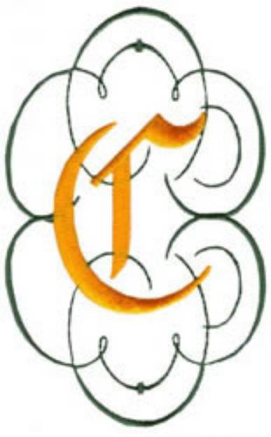 Picture of Monogram C Machine Embroidery Design