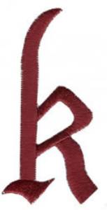 Picture of Monogram k Machine Embroidery Design