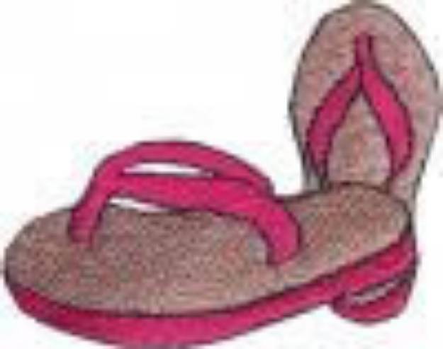 Picture of Flip Flops Machine Embroidery Design
