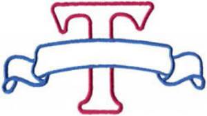 Picture of Applique Banner T Machine Embroidery Design