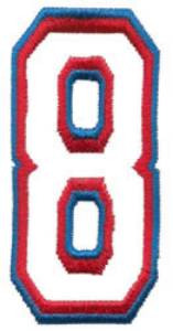 Picture of Athletic 8 Machine Embroidery Design