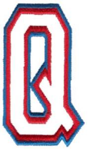 Picture of Two Color Athletic Q Machine Embroidery Design
