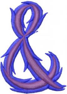 Picture of Wild Ampersand Machine Embroidery Design