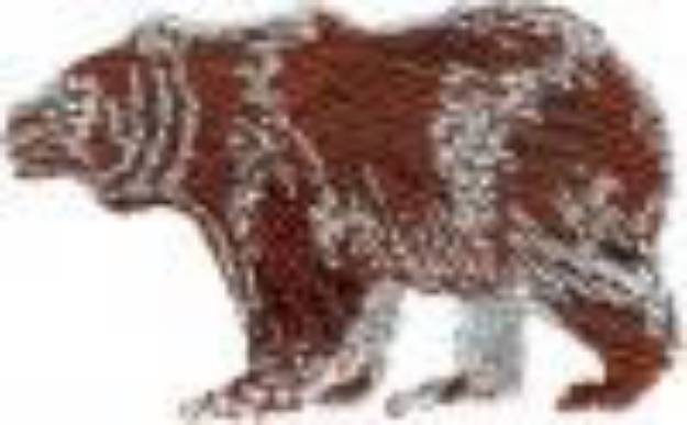 Picture of Brown Bear Machine Embroidery Design