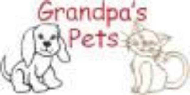 Picture of Grandpas Pets Machine Embroidery Design