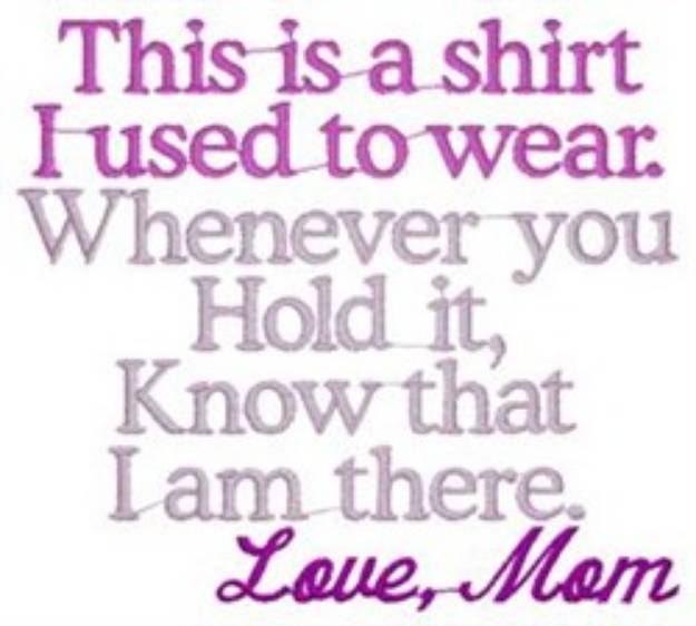 Picture of Mom Shirt Machine Embroidery Design